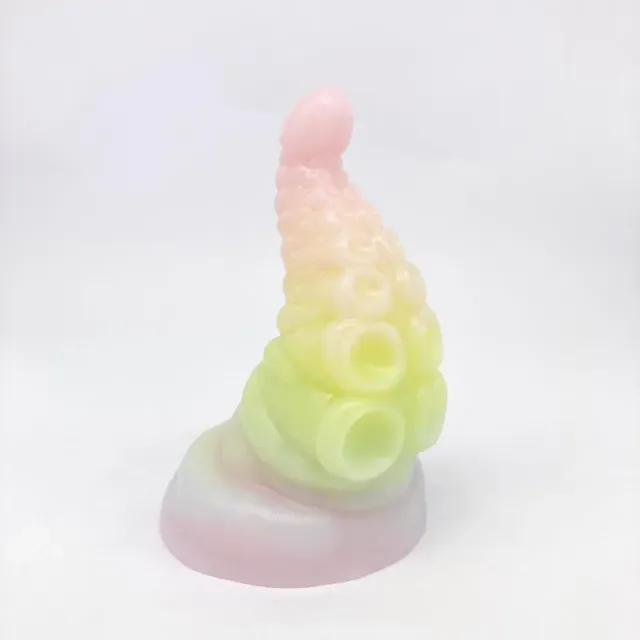 Tentickle Tenton Pastel Shimmer Rainbow dildo small zacht