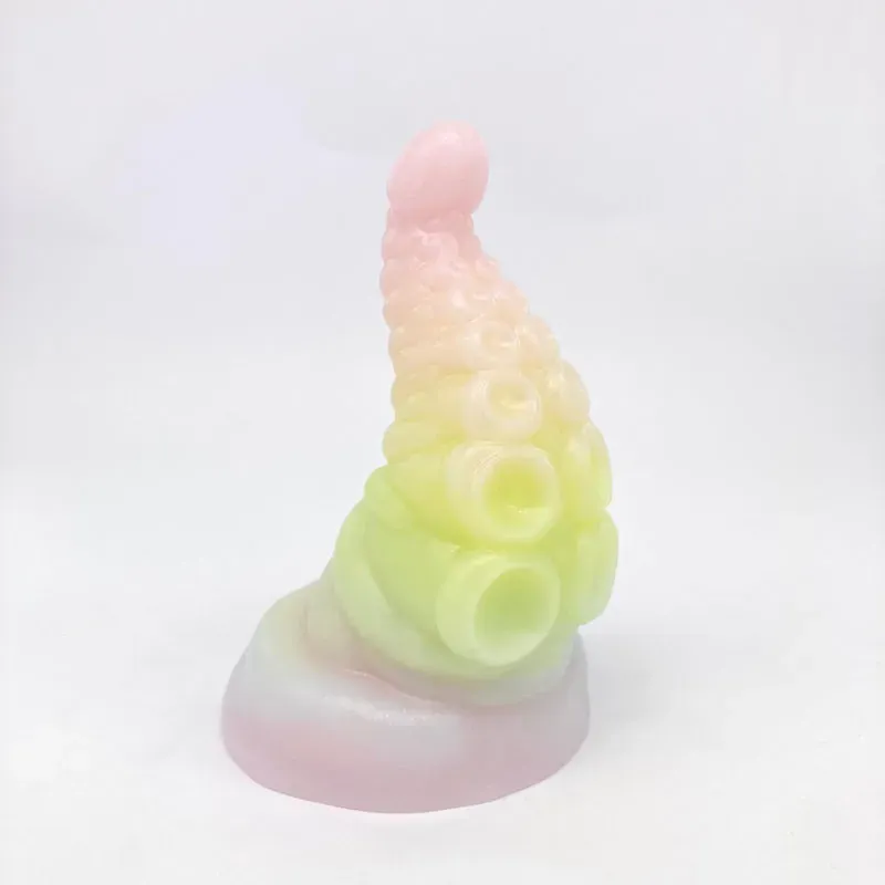Tentickle Tenton Pastel Shimmer Rainbow dildo small zacht