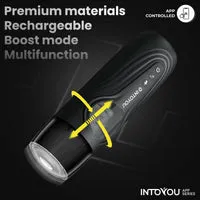 Intoyou Egor Masturbator Stotend Roterend Zwart Turbo