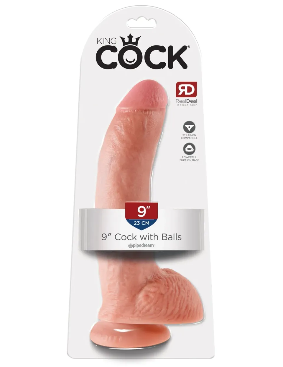 Pipedream King Cock 9" Cock with Balls dildo light realistisch 22 cm
