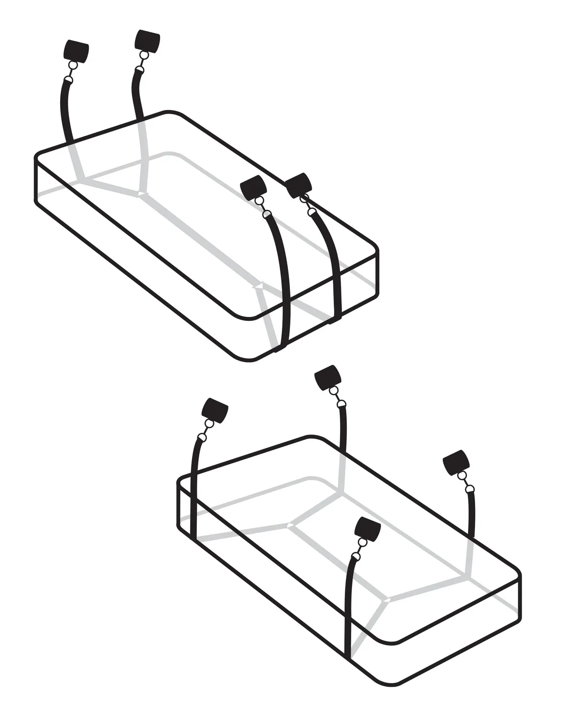 Pipedream Fetish Fantasy Wraparound Mattress bondageset zwart verstelbaar