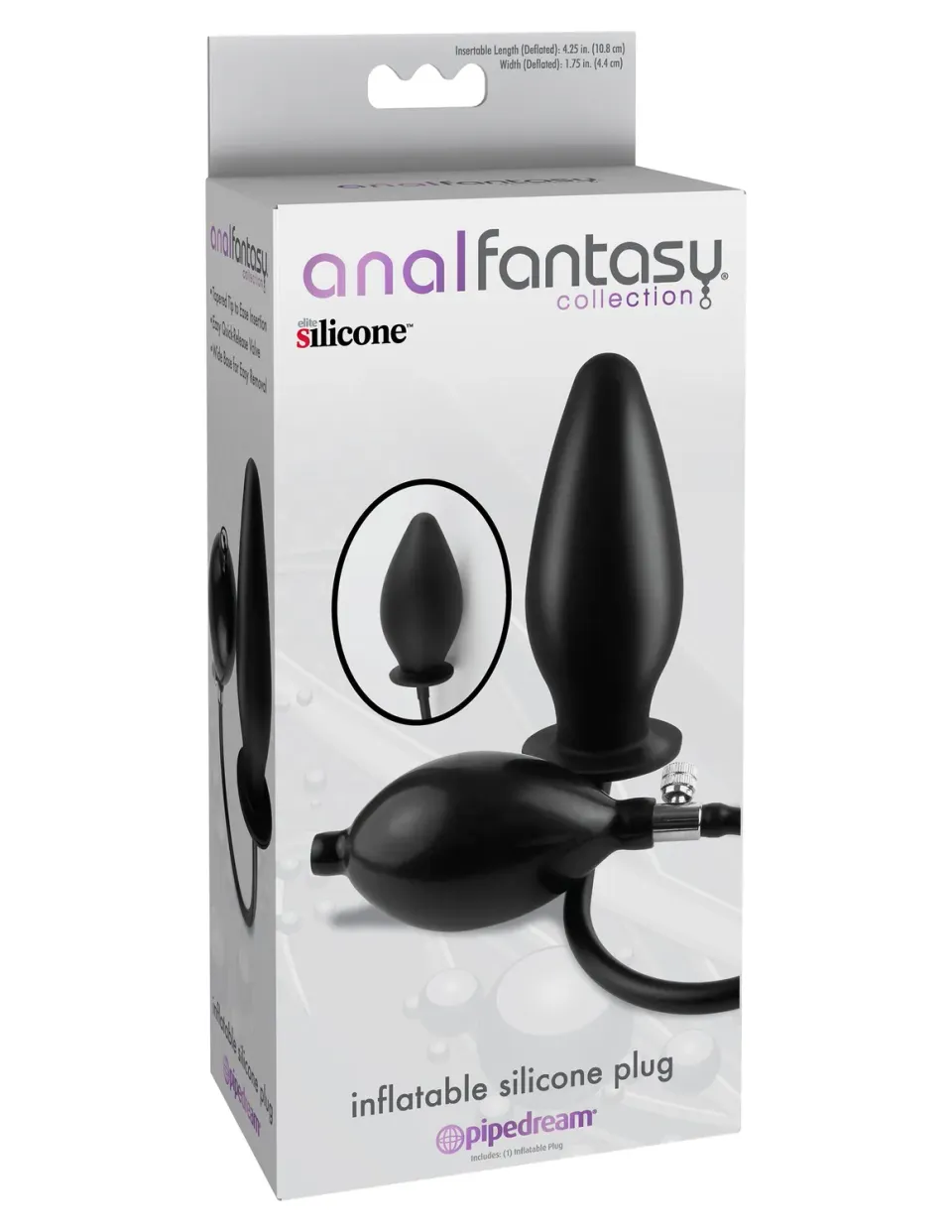 Pipedream Anal Fantasy Inflatable Plug siliconen opblaasbaar