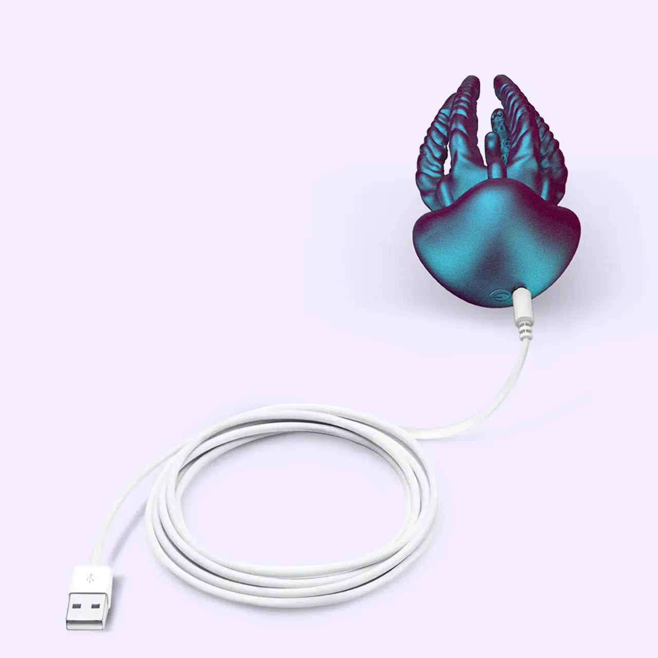 Beisar Locks penisvibrator deep blue glow met tentakels