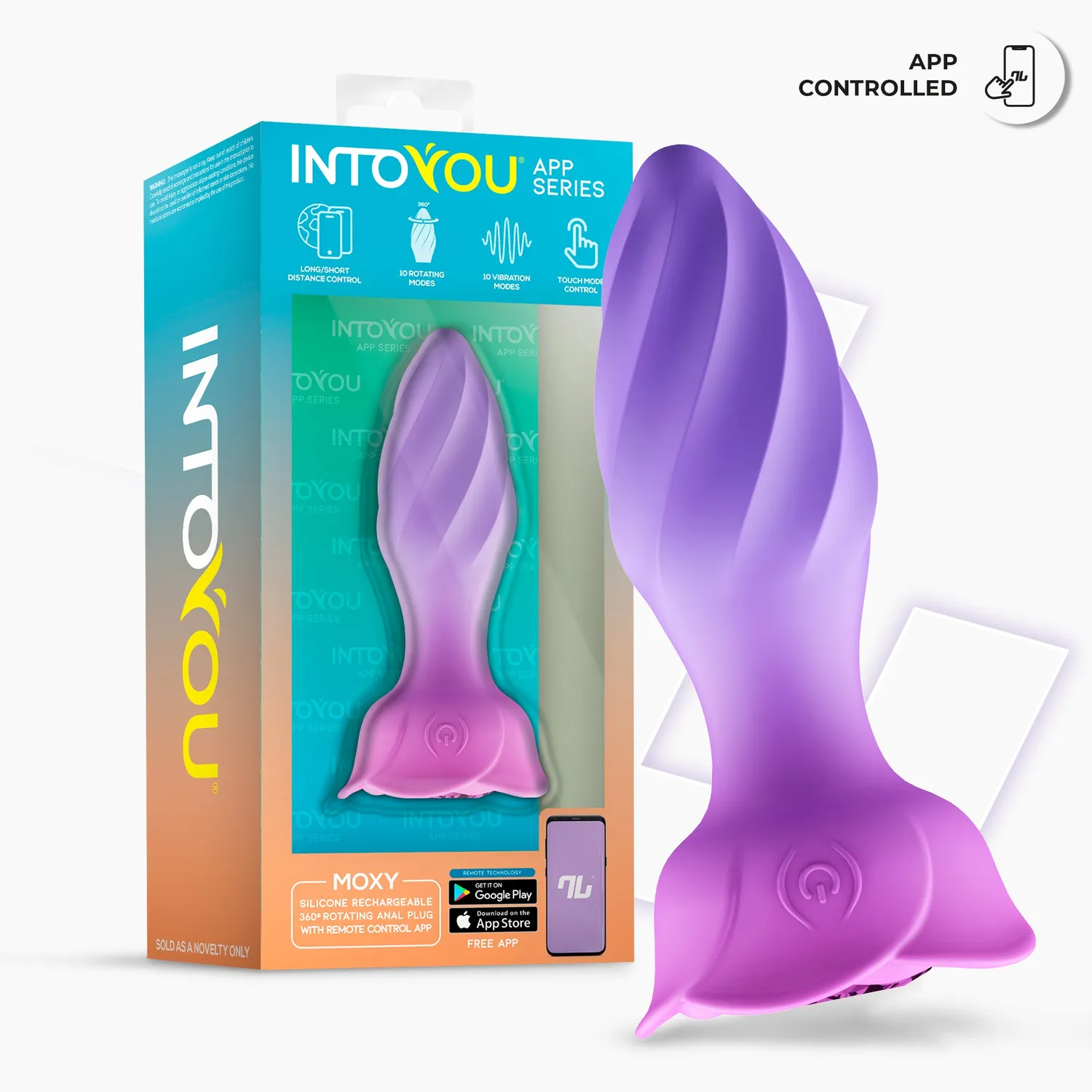 Intoyou Moxy anale plug met app en rotatie