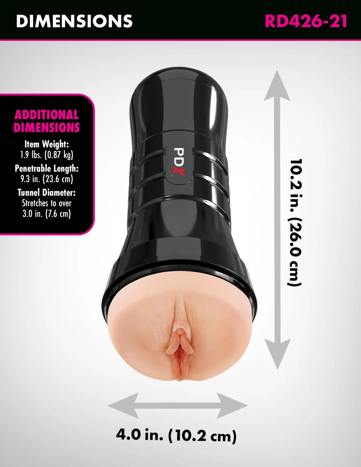 Wet Pussies Super Juicy Snatch XXL stroker zelfglijdend met koffer