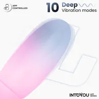 Intoyou Vibratie-ei met App Blauw Roze waterdicht