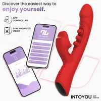 Intoyou Trixy Rabbit Vibrator met App tikkend 4 motors