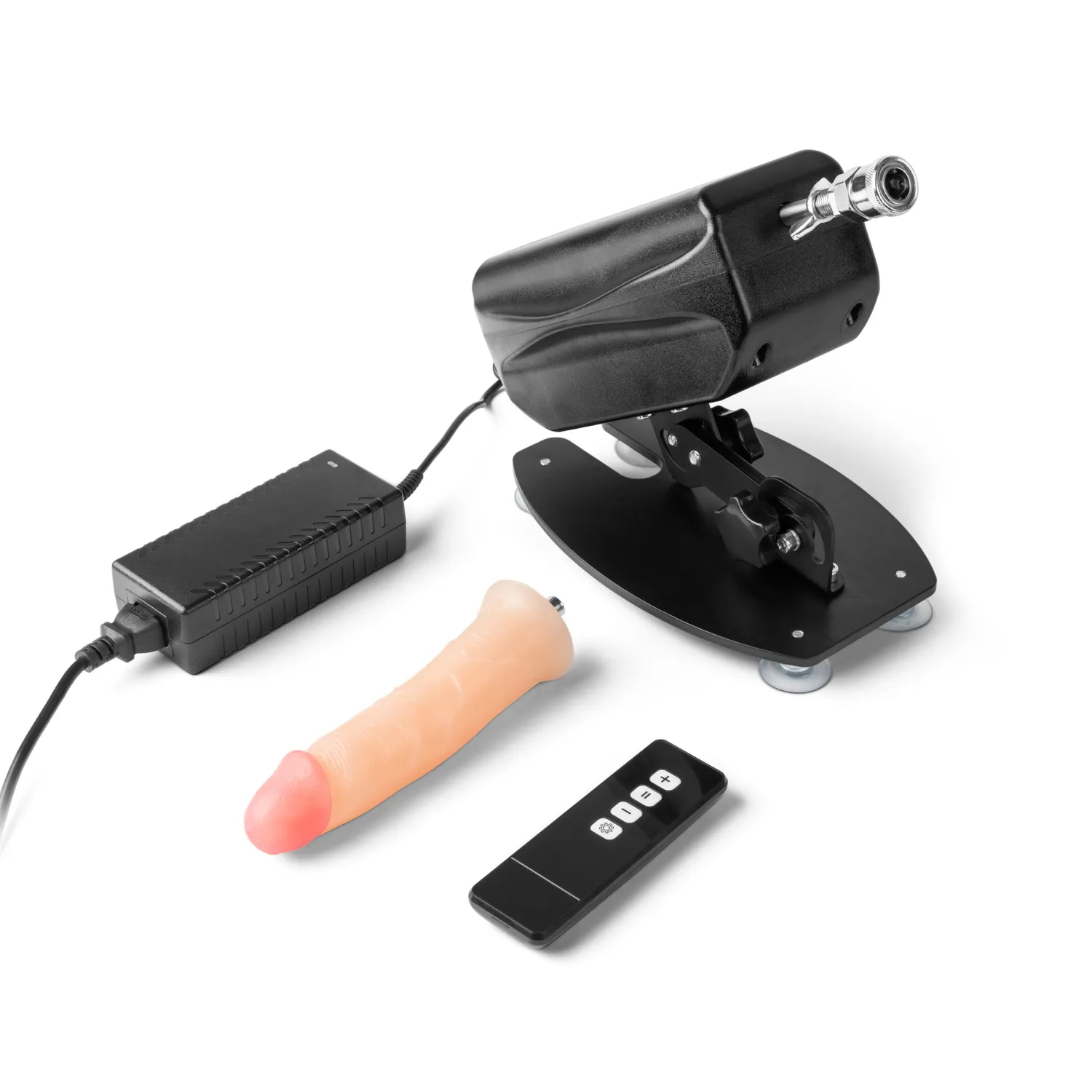 Lux Fetish Wireless Remote sexmachine met dildo siliconen