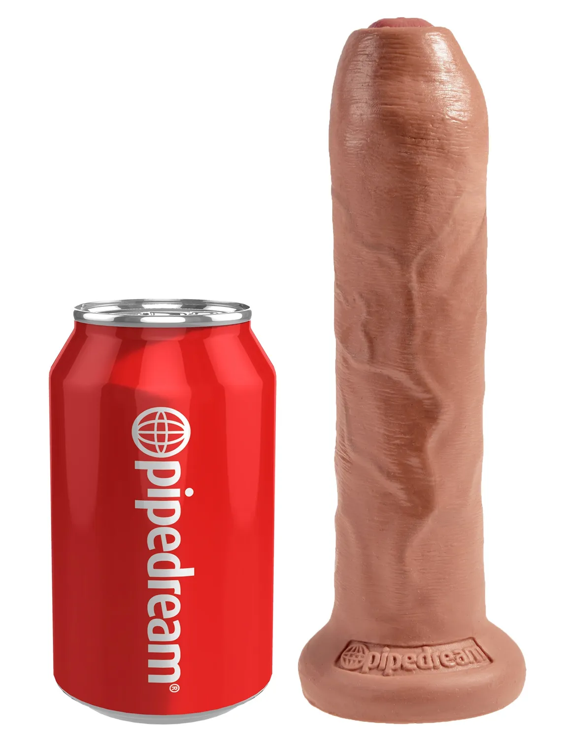 Pipedream King Cock Uncut 7 inch dildo huidskleur beweegbaar