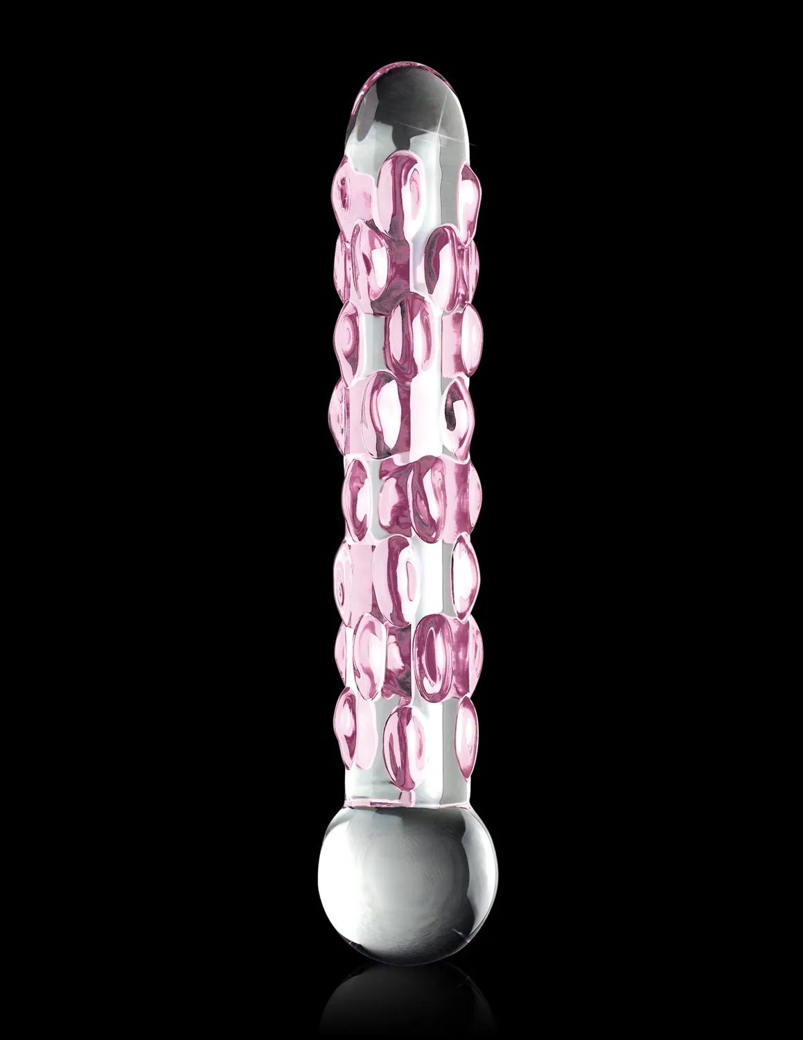 Pipedream Icicles No. 7 glazen dildo transparant roze