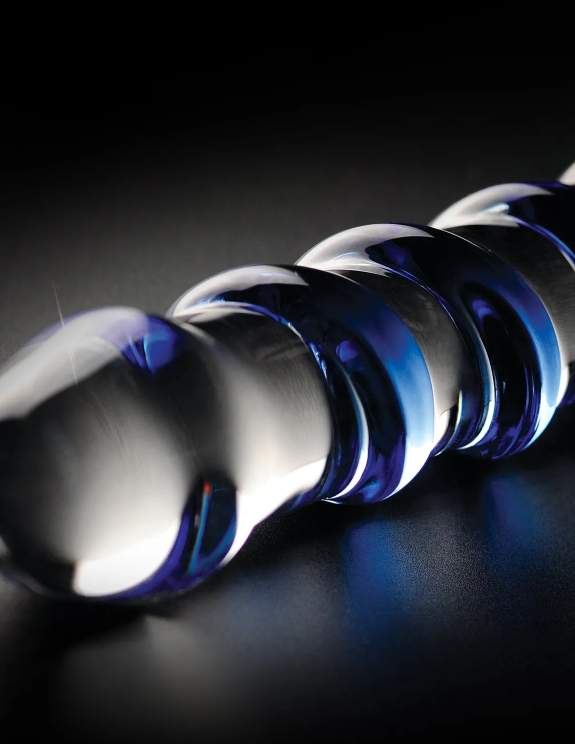 Pipedream Icicles No. 5 glazen dildo transparant blauw