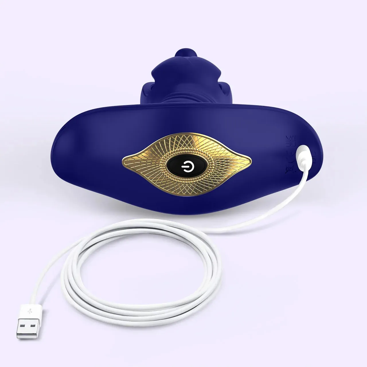 Beisar Perseus vibrerende buttplug blauw uitzetbaar