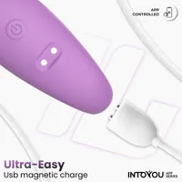 Intoyou Couples Toy koppelsvibrator lavendel met app
