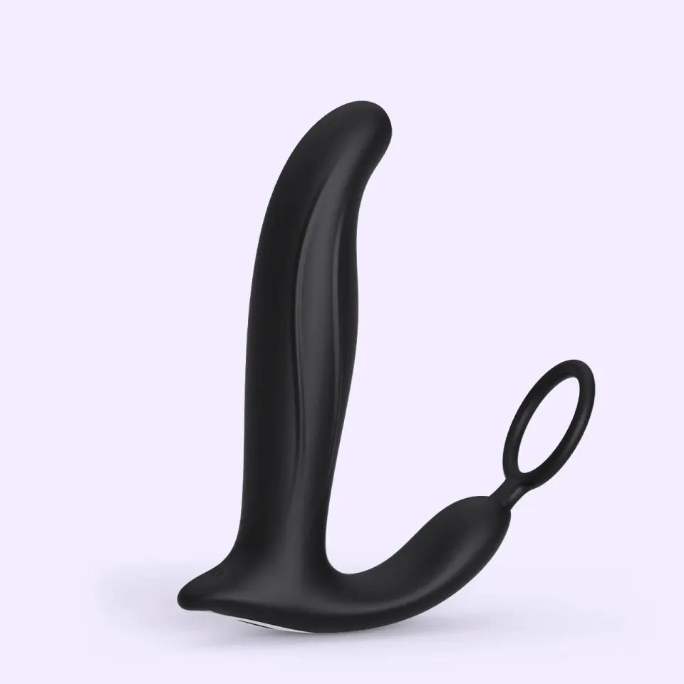 Beisar Pau anale vibrator zwart draaiend stotend