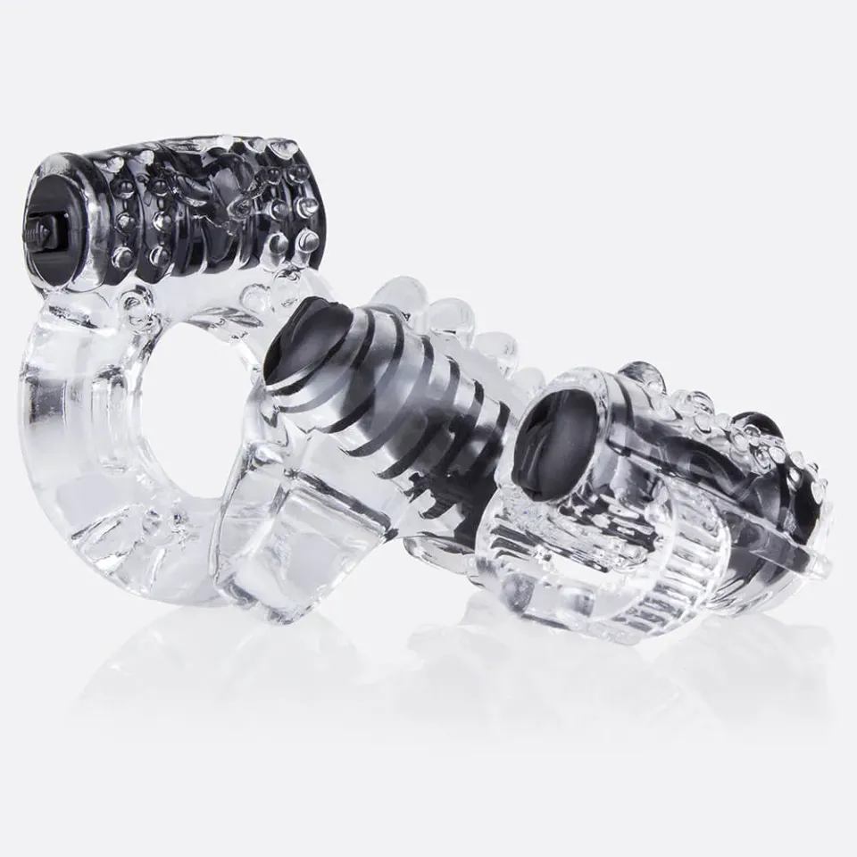Screaming O VibrOman vibratorset zwart 3-delig