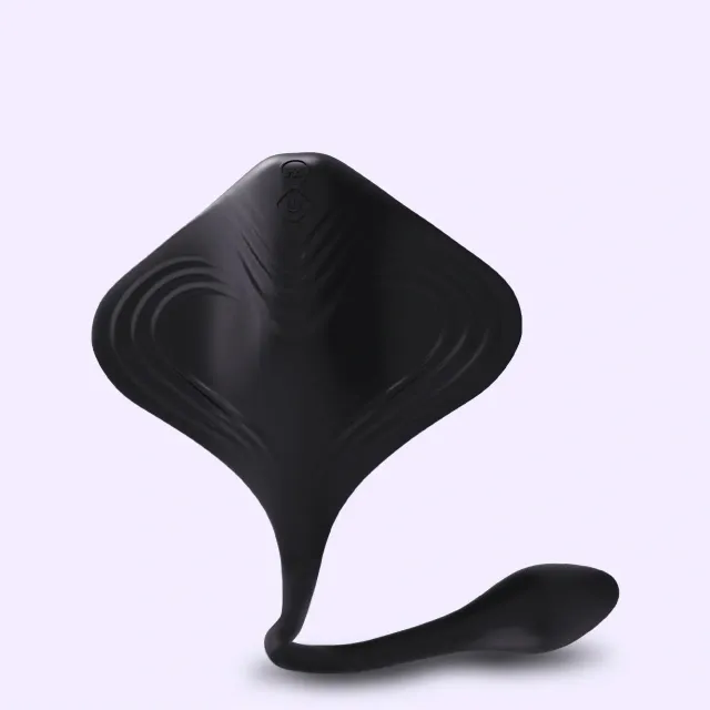 Beisar Manta vibrator zwart flexibele tail met app