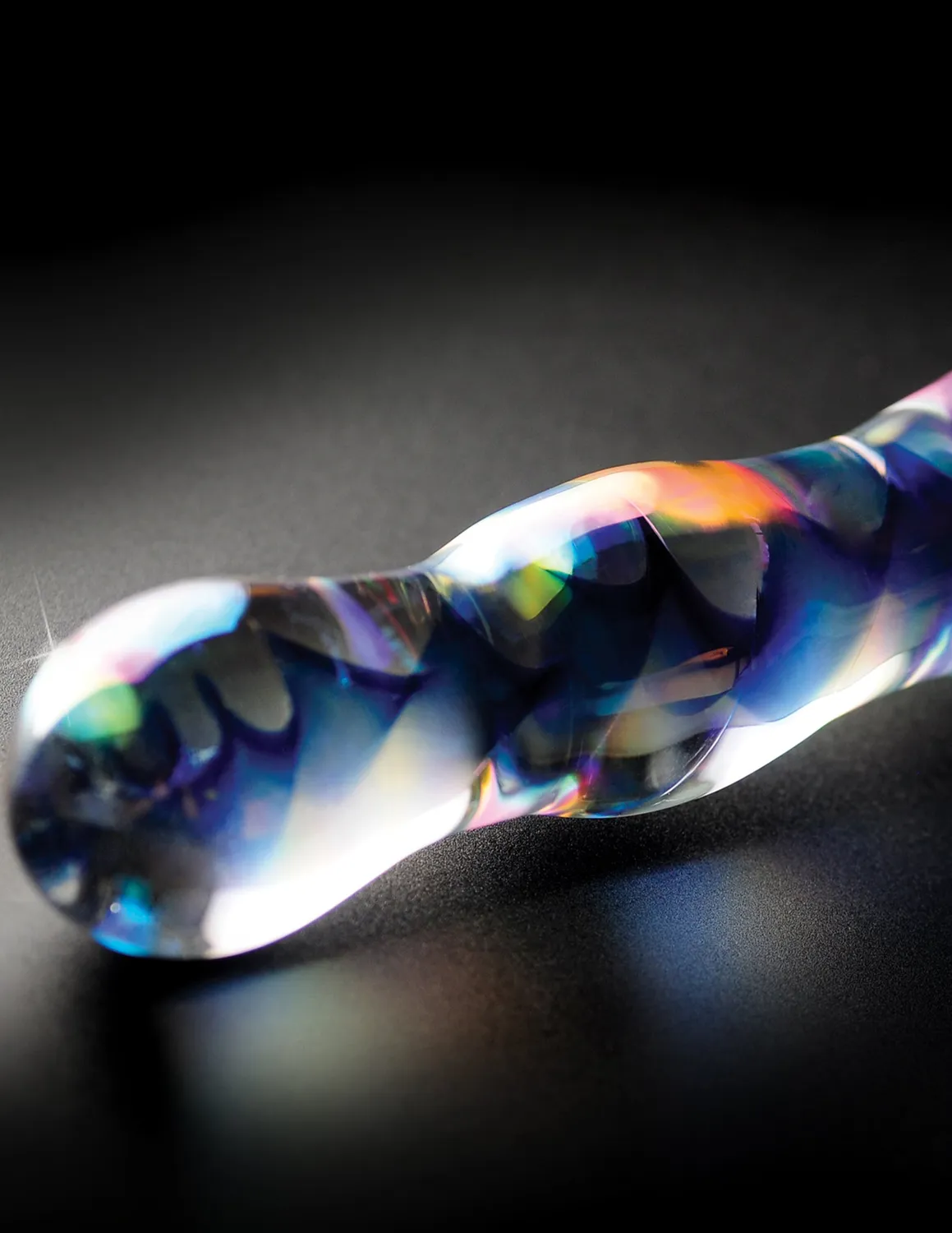 Pipedream Icicles No. 8 glazen dildo transparant blauw