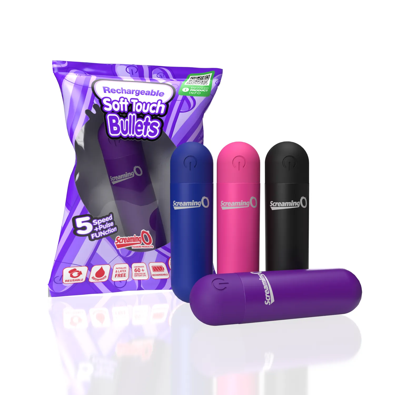 Screaming O Soft Touch Rechargeable bulletvibrator waterdicht