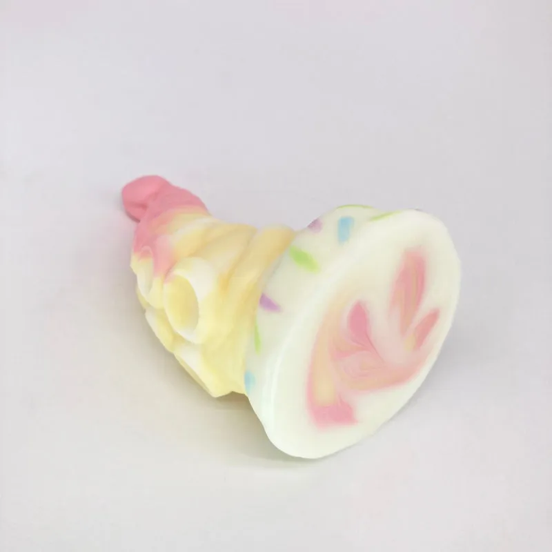 Tentickle Tenton Cake Drip dildo mini soft flop met vlekje