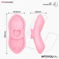 Intoyou Laia verwarmende vingervibrator met app roze