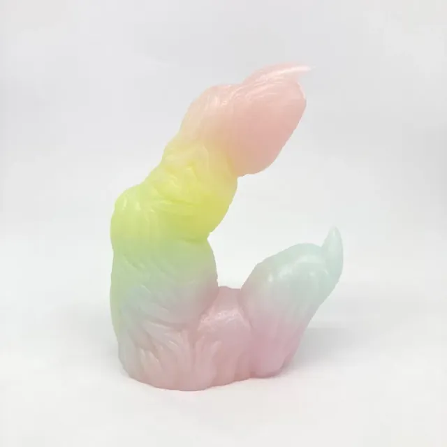 Tentickle Wölfing Pastel Shimmer Rainbow dildo small medium
