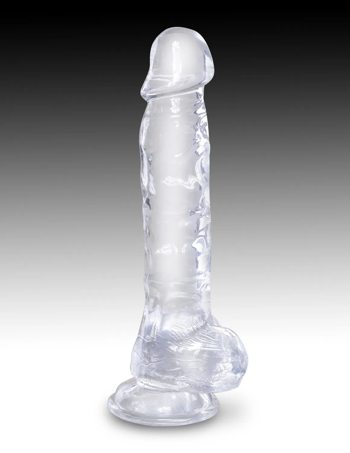 Pipedream King Cock Clear 8 inch realistische dildo transparant