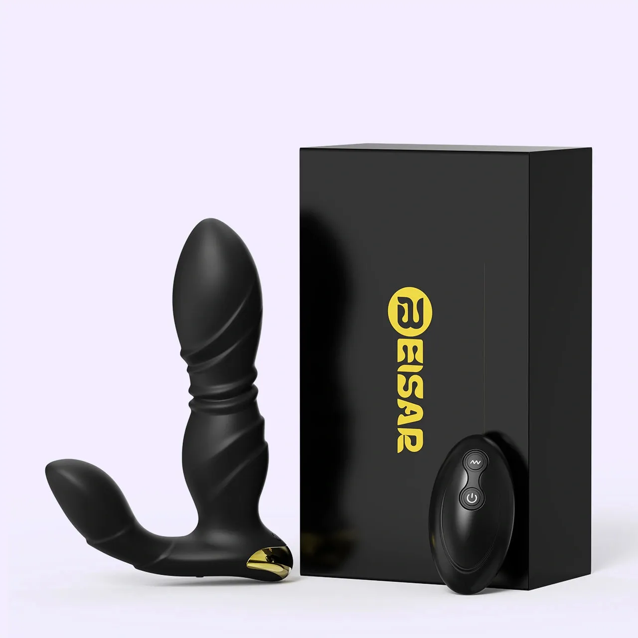 Beisar VividPulse draagbare vibrerende dildo zwart