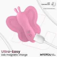 Intoyou Wingy vlinderstimulator met app roze duo