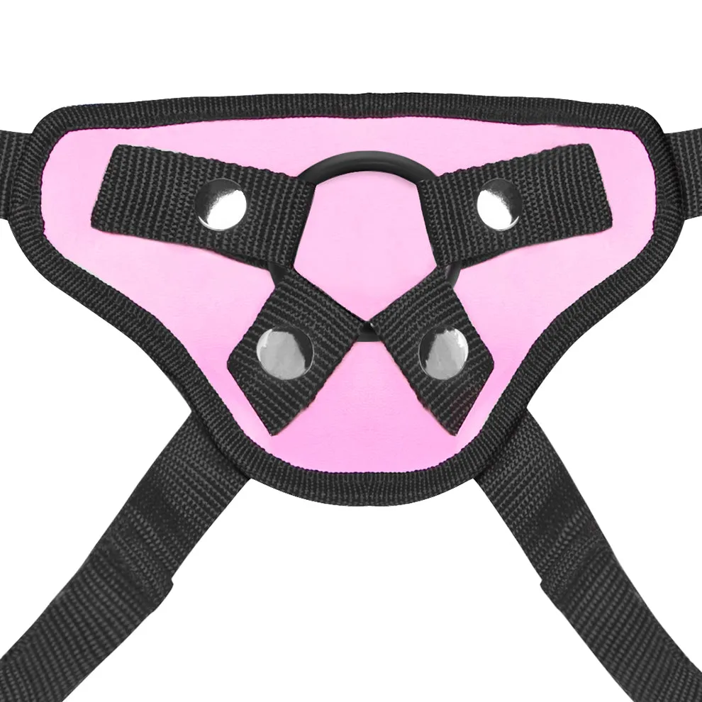Lux Fetish Pretty in Pink voorbindharnas roze verstelbaar