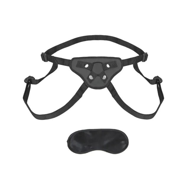 Lux Fetish Beginners Strap-on Harnas zwart neopreen