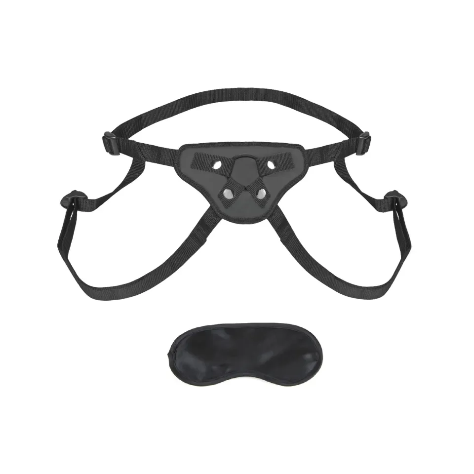 Lux Fetish Beginners Strap-on Harnas zwart neopreen
