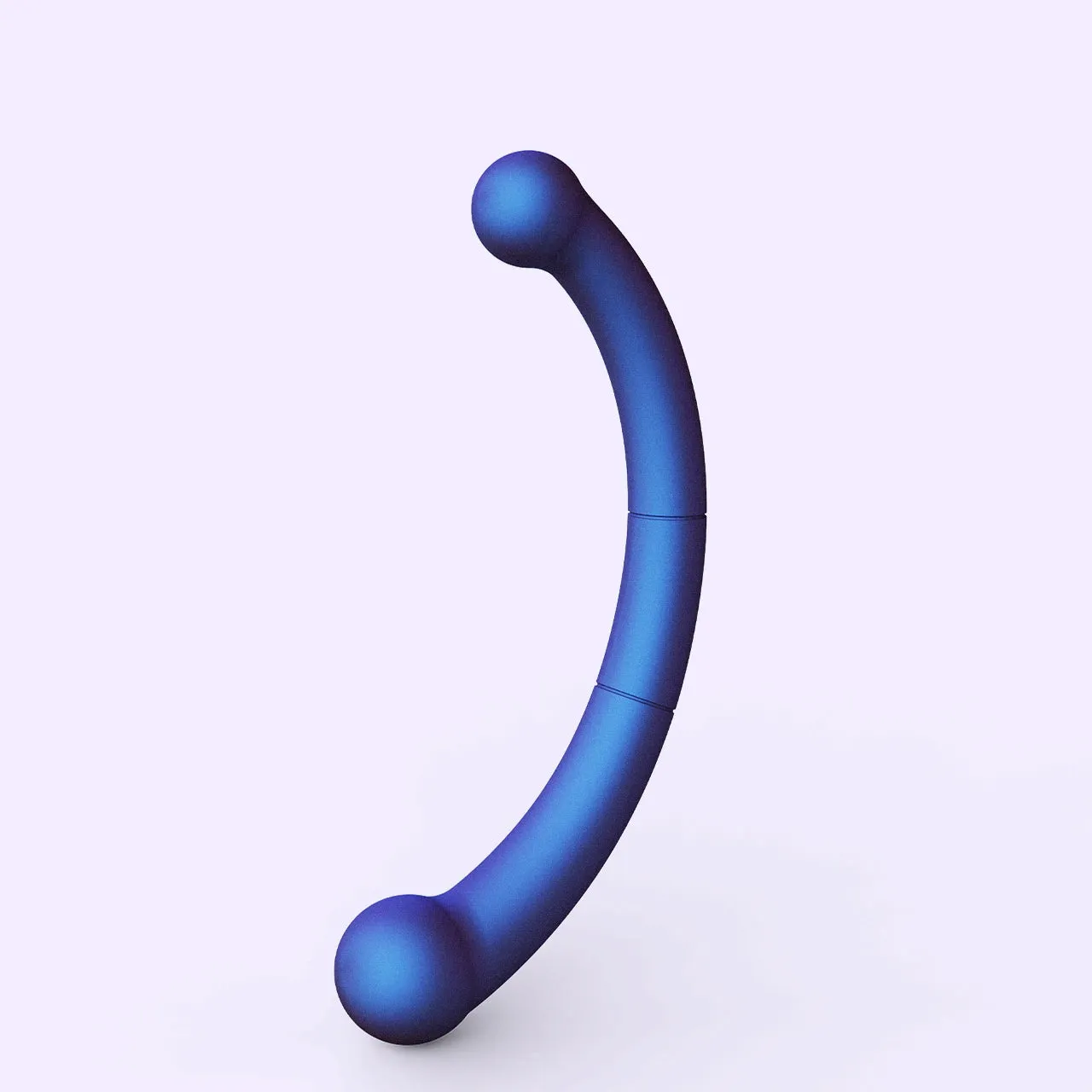 Beisar Crescent vibrator parelmoer blauw prostaat