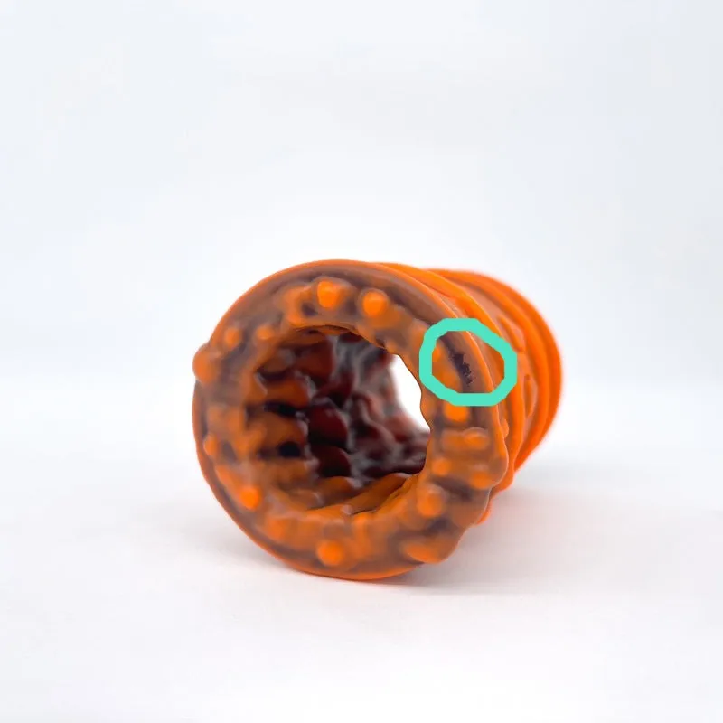 Tentickle Toxxxik UV Orange masturbator medium open 7,5 cm