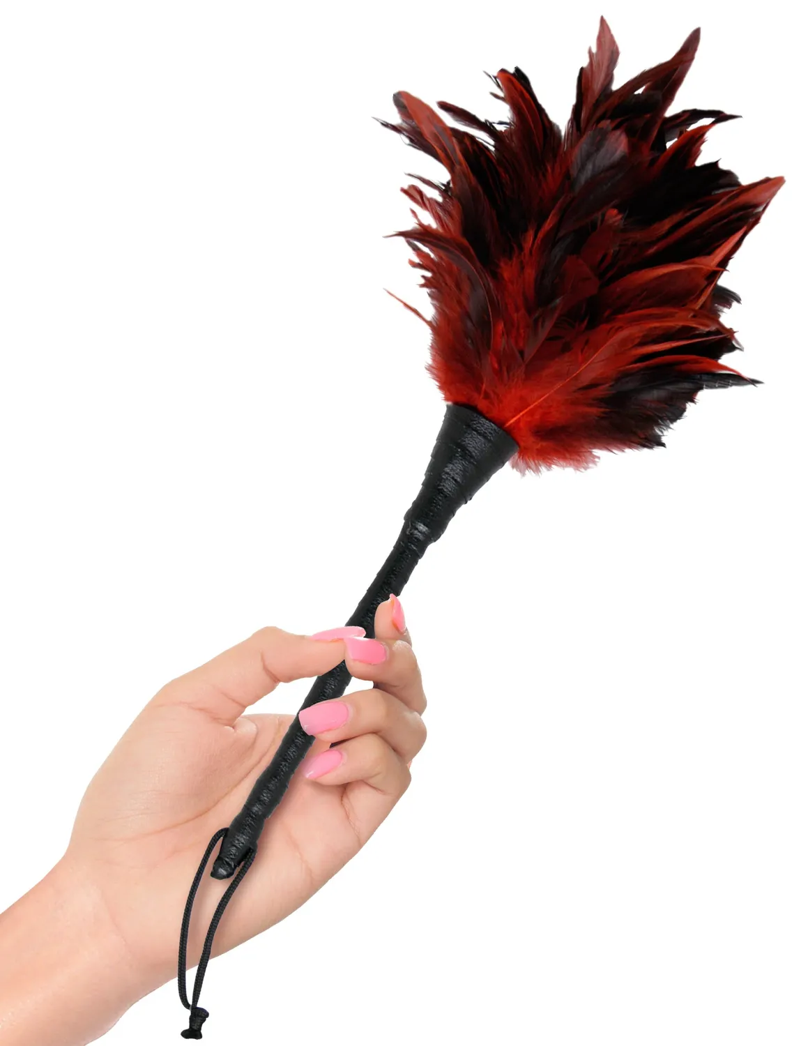 Pipedream Fetish Fantasy Frisky Feather Duster veren teaser rood-zwart zacht