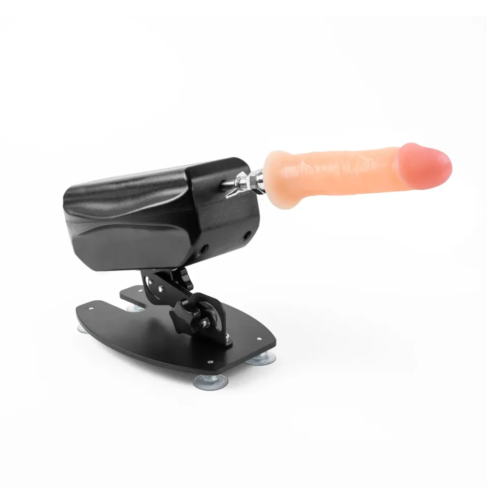 Lux Fetish Wireless Remote sexmachine met dildo siliconen