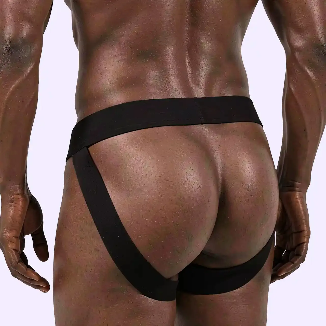 Beisar Pink Leopard double-thong string roze XL