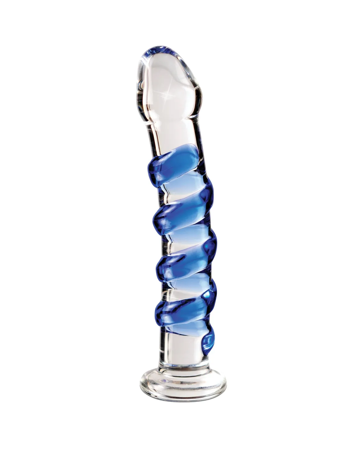 Pipedream Icicles No. 5 glazen dildo transparant blauw