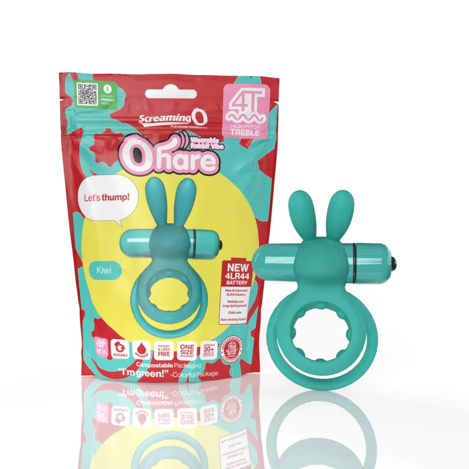 Screaming O Ohare 4T trilring Kiwi konijn siliconen