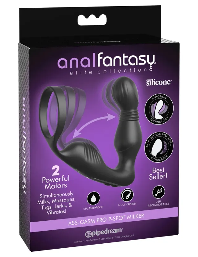 Pipedream Anal Fantasy Ass-Gasm Pro P-Spot Milker prostaatvibrator zwart