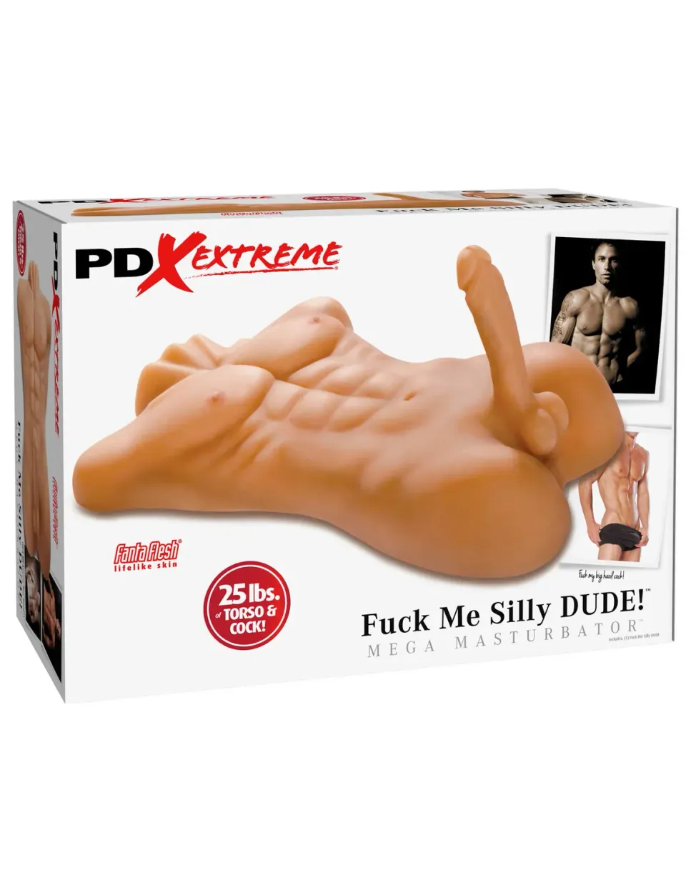 Pipedream Fuck Me Silly Dude Mega Masturbator torso man