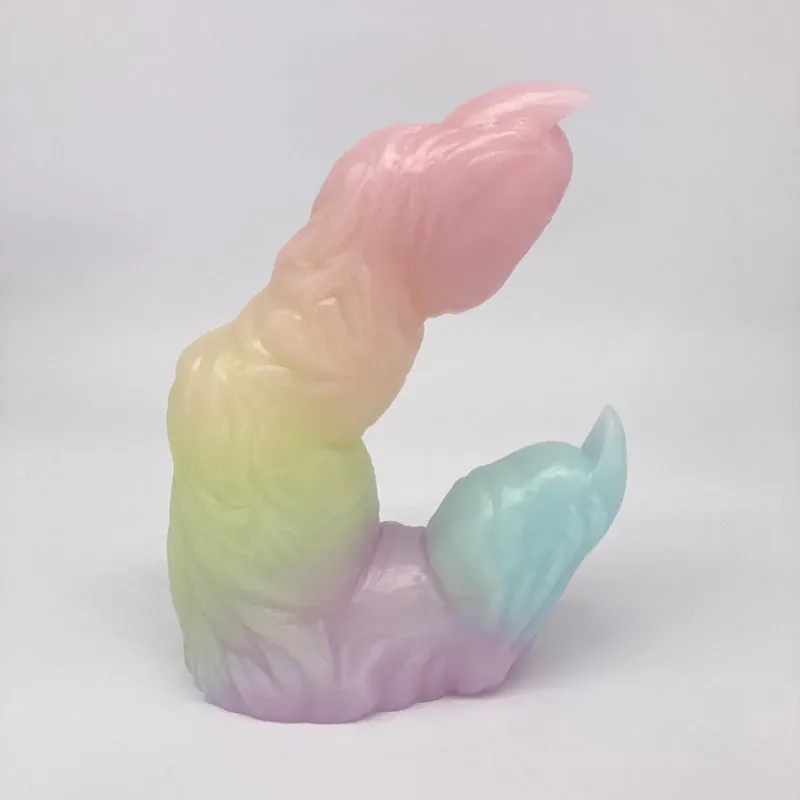 Tentickle Wölfing Pastel Rainbow dildo medium OO50