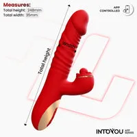 Intoyou Ascen stotende vibrator met app en 3 motors