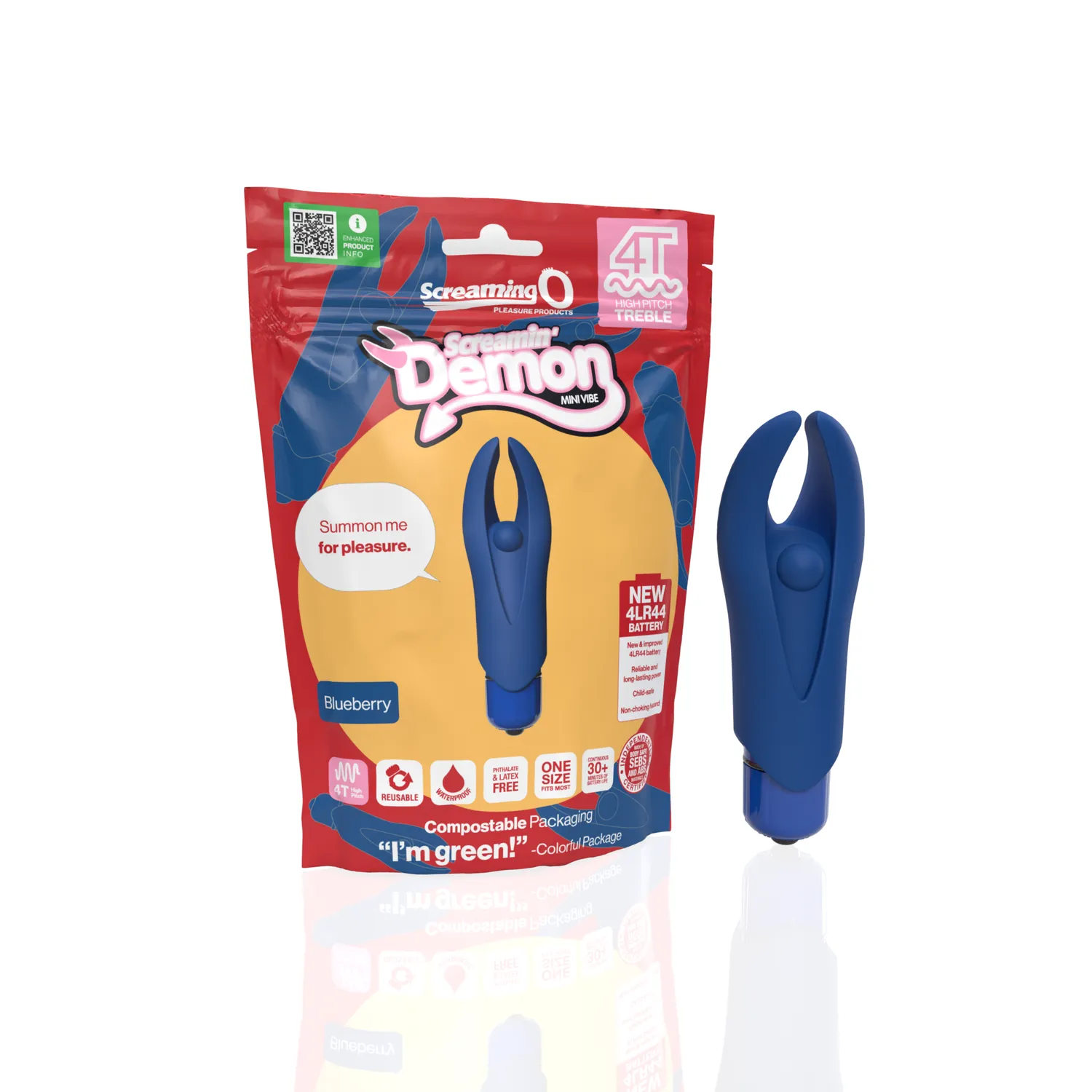 Screaming O Demon 4T bullet vibrator Blueberry siliconen