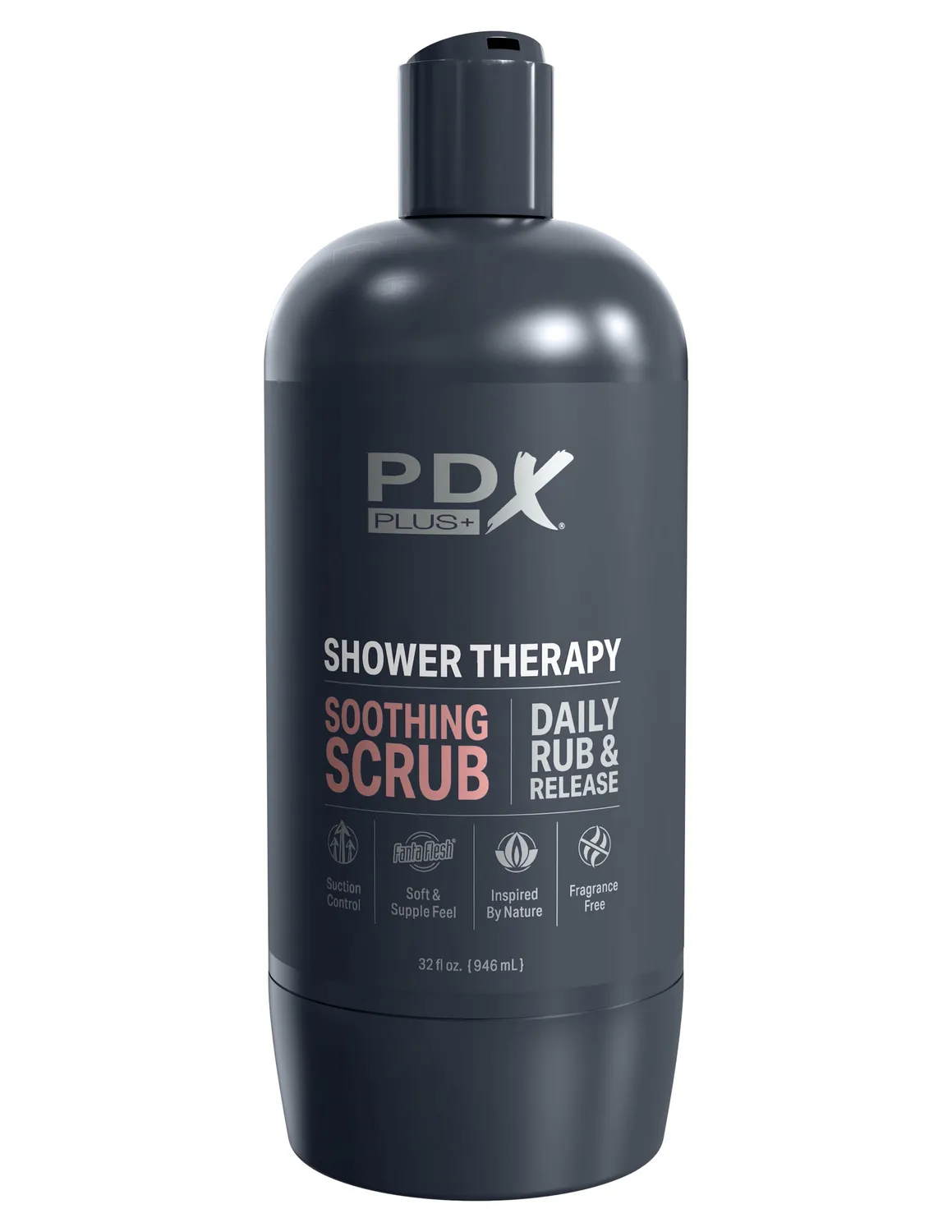 Pipedream PDX Plus Shower Therapy Soothing Scrub stroker Tan