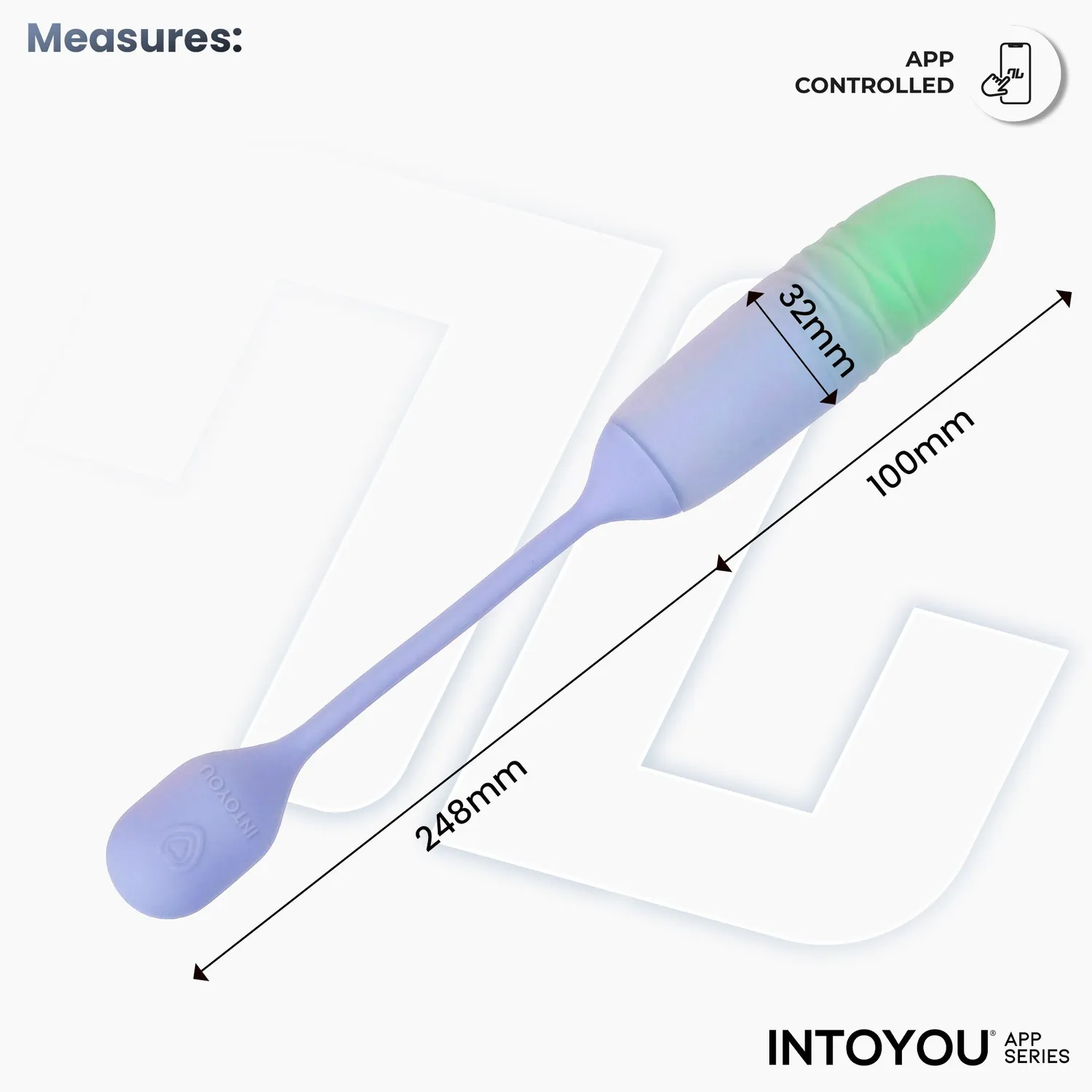 Intoyou NexEgg Motion vibrerend ei lila pistache thrusting
