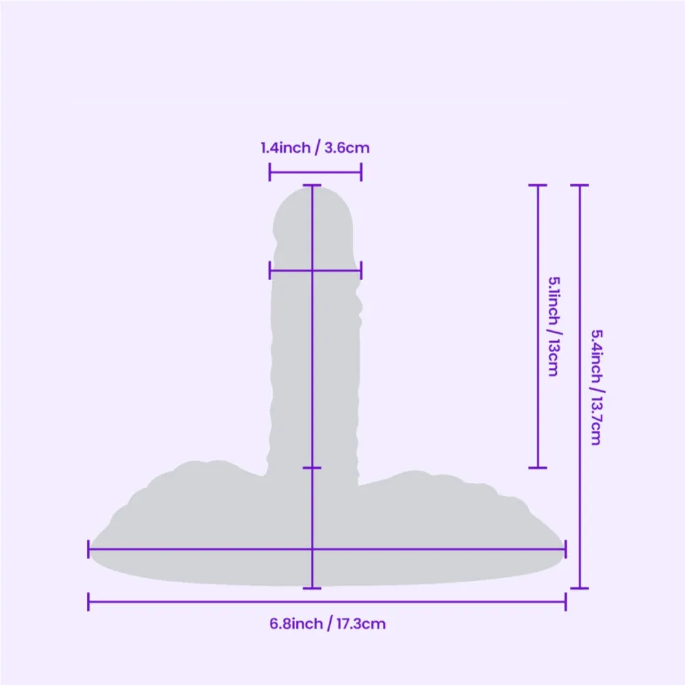 Beisar Pinhead 4 oprijvibrator roze 9 standen met app