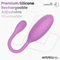 Intoyou Logan vibro-ei paars met app