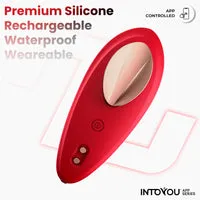 Intoyou APP slipvibrator rood met magneet