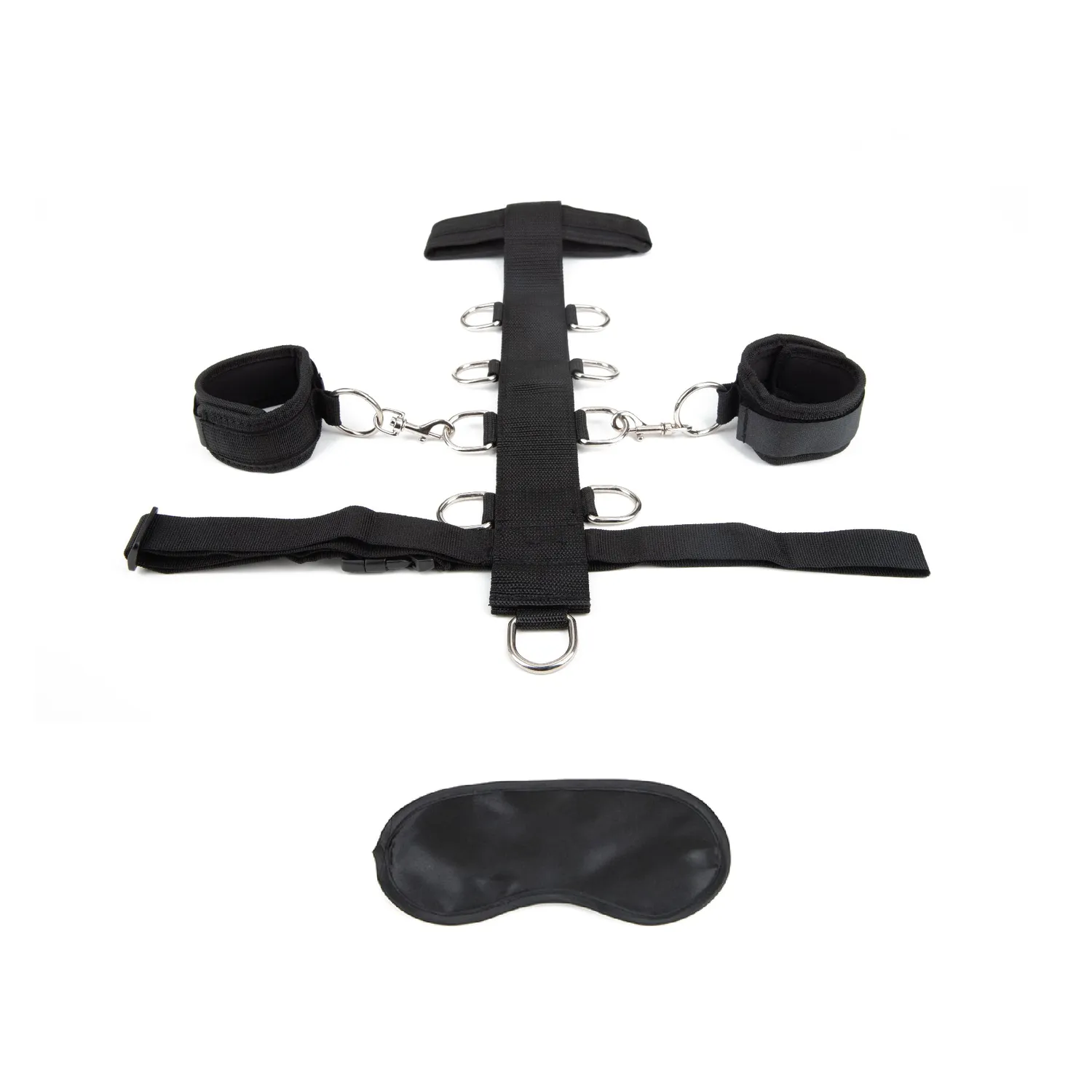 Lux Fetish Bondage Set Hals en Polsen 3-Delig Verstelbaar