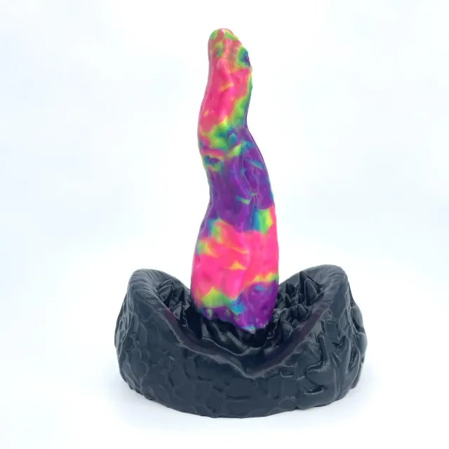 Tentickle Meenus Black Rainbow dildo small medium